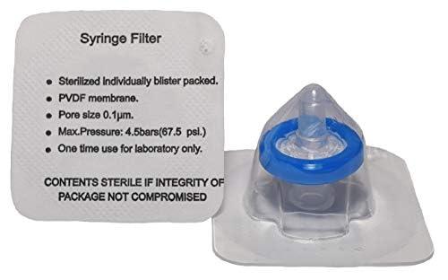 Advangene 0.1 micron 13mm syringe filter Sterile PVDF (75/pk)|YKsakai