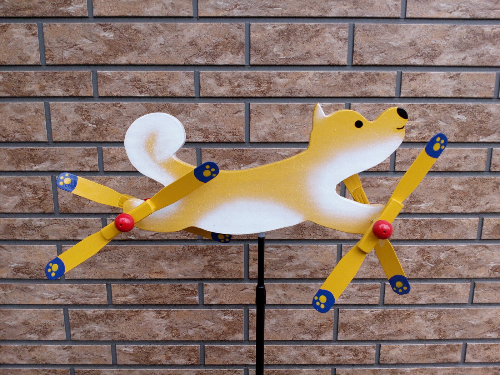 楽天市場】風でまわる 鳥 アイガモ 手造り 羽根つき風見鶏 ラッキー