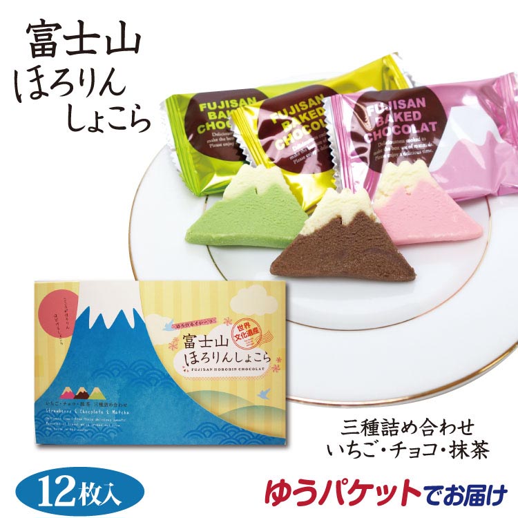 富士山 お土産 送料無料 プレゼント まとめ買い 景品 手みやげ チョコレート クッキー 山梨 おみやげ 洋菓子 ケース販売 12枚入 24箱 富士山倶楽部 焼き菓子