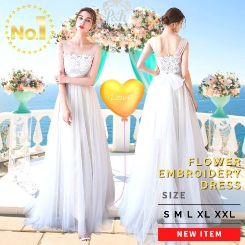 ウエディングドレス ウェディング ドレス ワンピース 大きいサイズ 結婚式 二次会 ロングドレス 演奏会 発表会 前撮り 冬 パーティードレス 国内送料無料 即日発送 コンサート 韓国 舞台 アイテム フォト 海外ウェディング 撮影 秋