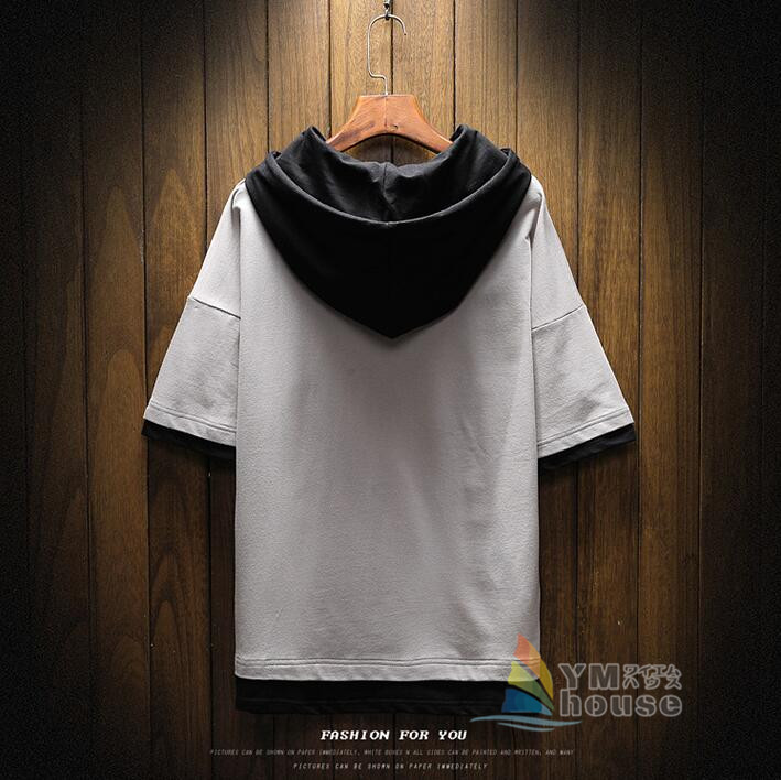 楽天市場 スウェット パーカー プルオーバー 半袖 メンズパーカー 半袖パーカー プルパーカー 五分袖 夏 メンズ パーカ カジュアル 大きいサイズ おしゃれ ワイエムハウス