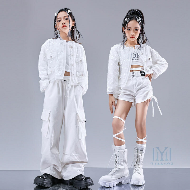 楽天市場】ヒップホップ キッズ ダンス衣装 ガールズ キラキラ