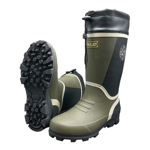 楽天市場】スパイク付長靴 スパイクジョイ＃2 ダークグリーン 送料無料