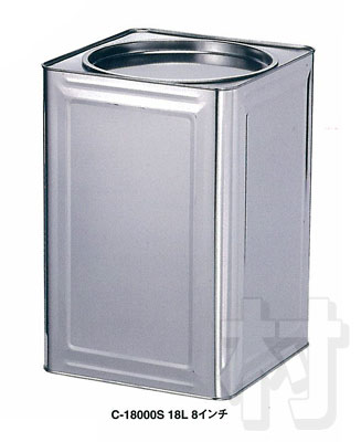 楽天市場】ブリキ空缶 半缶天切 9L C-9000S（4975846684522