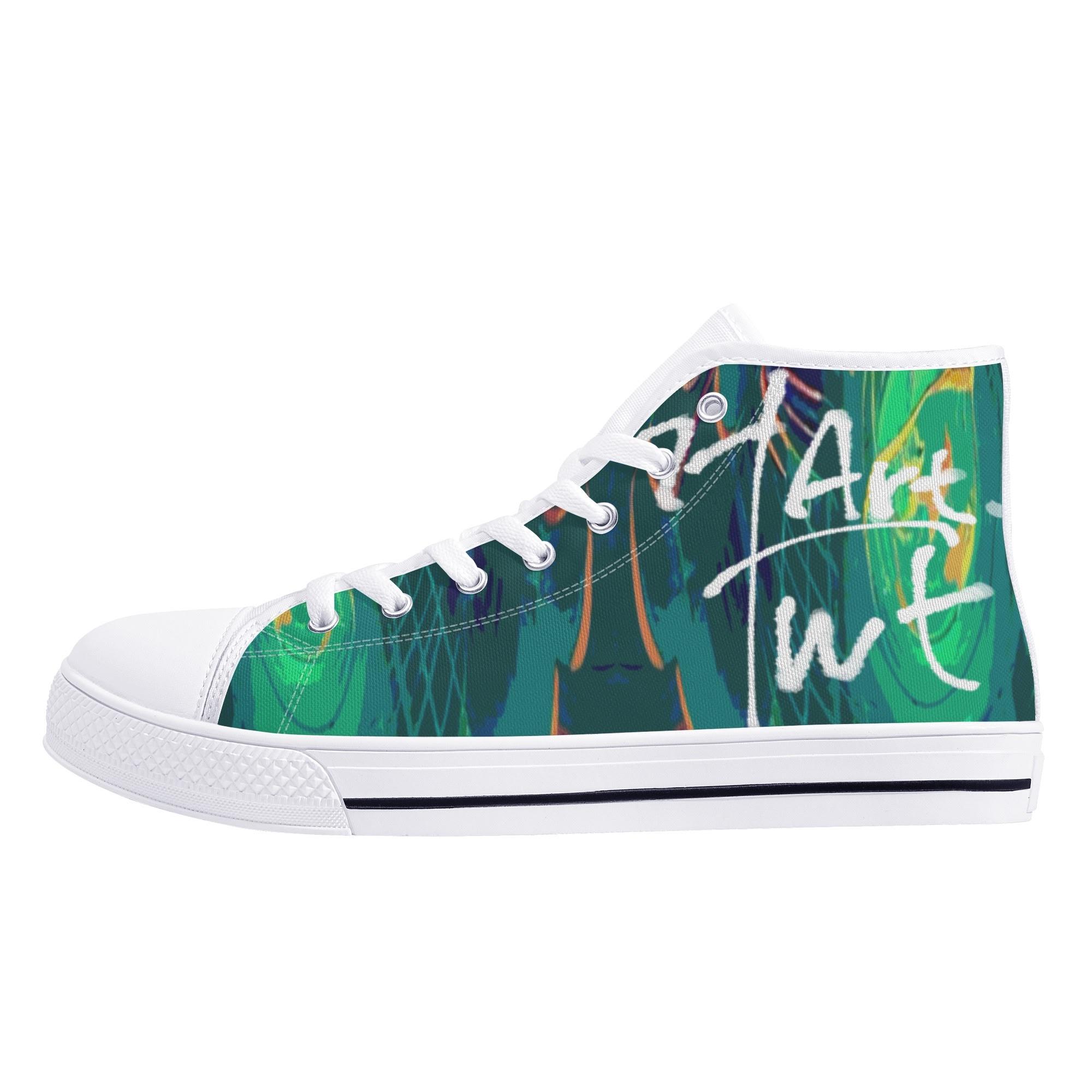 Harawata Art #004(ハイカットスニーカー) ハイカットスニーカー メンズ レディース シューズ アート _ID018 7,406円