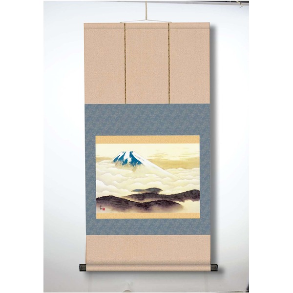横山大観　霊峰富士　掛軸　掛け軸 掛け軸 横山大観 『富士霊峰』 送料無料 【掛軸】【海・山】【一