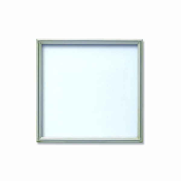 〔 角額 〕正方形額 350角 350×350mm シルバー 壁掛けひも アクリル付き フレーム 額縁 額_ID014