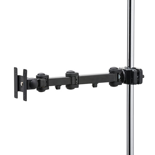 高耐荷重支柱取付けモニターアーム 細めの支柱へ取り付け可能 15kgまで 液晶テレビ対応 長タイプ サンワサプライ CR-LA358 新品 送料無料