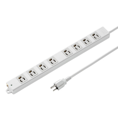 工事物件タップ 3P 8個口 1m 抜け止めマグネット TAP-KS8-1 サンワサプライ 送料無料 新品