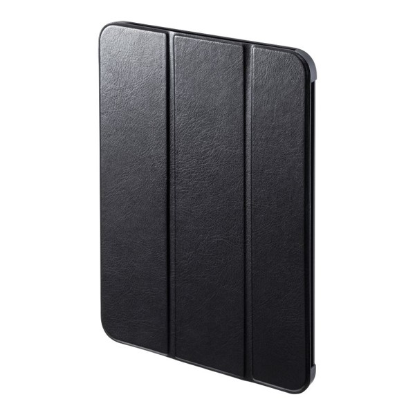 ソフトレザー調 ケース iPad 11インチ A16 2025/第10世代 iPad 10.9インチ 2022用 耐衝撃 スタンド 高級感 黒 PDA-IPAD1907BK サンワサプライ