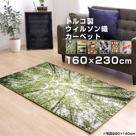 ラグ おしゃれ トルコ製 ラグマット 160×230cm M ウィルトン織 角型 長方形 カーペット ホットカーペット 床暖房対応 抗菌 防臭 かわいい 総柄 起毛 敷きマット マット 玄関マット フロアマット リビング ダイニング 洗面所 ソファ 模様替え 北欧 オシャレ モダン デザイン