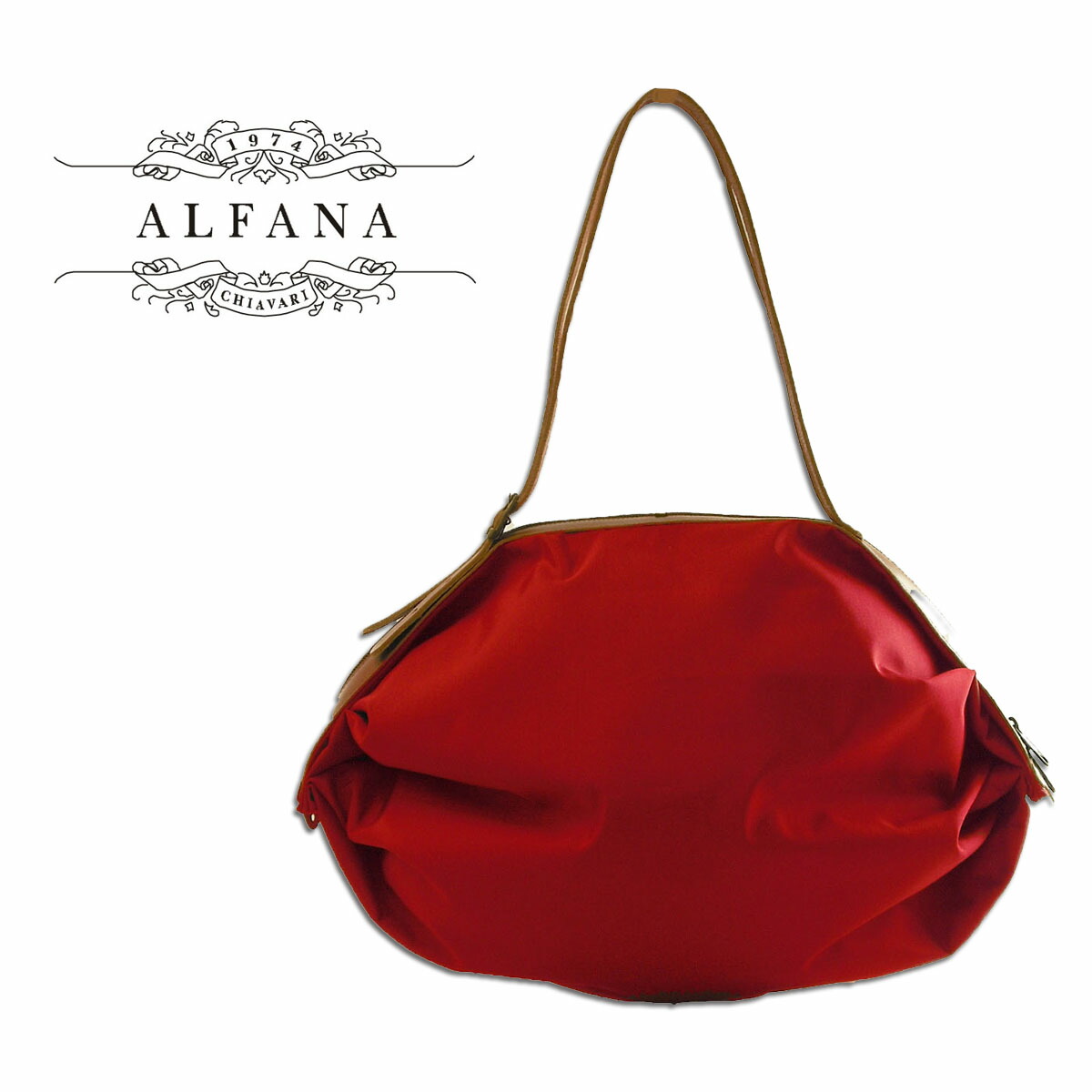 【マラソン店内P2～20倍♪クーポンも！】ALFANA アルファーナ POP CORN58 ポップコーン58 ルビンレッド 65580065 イタリア製 折りたためる バッグ