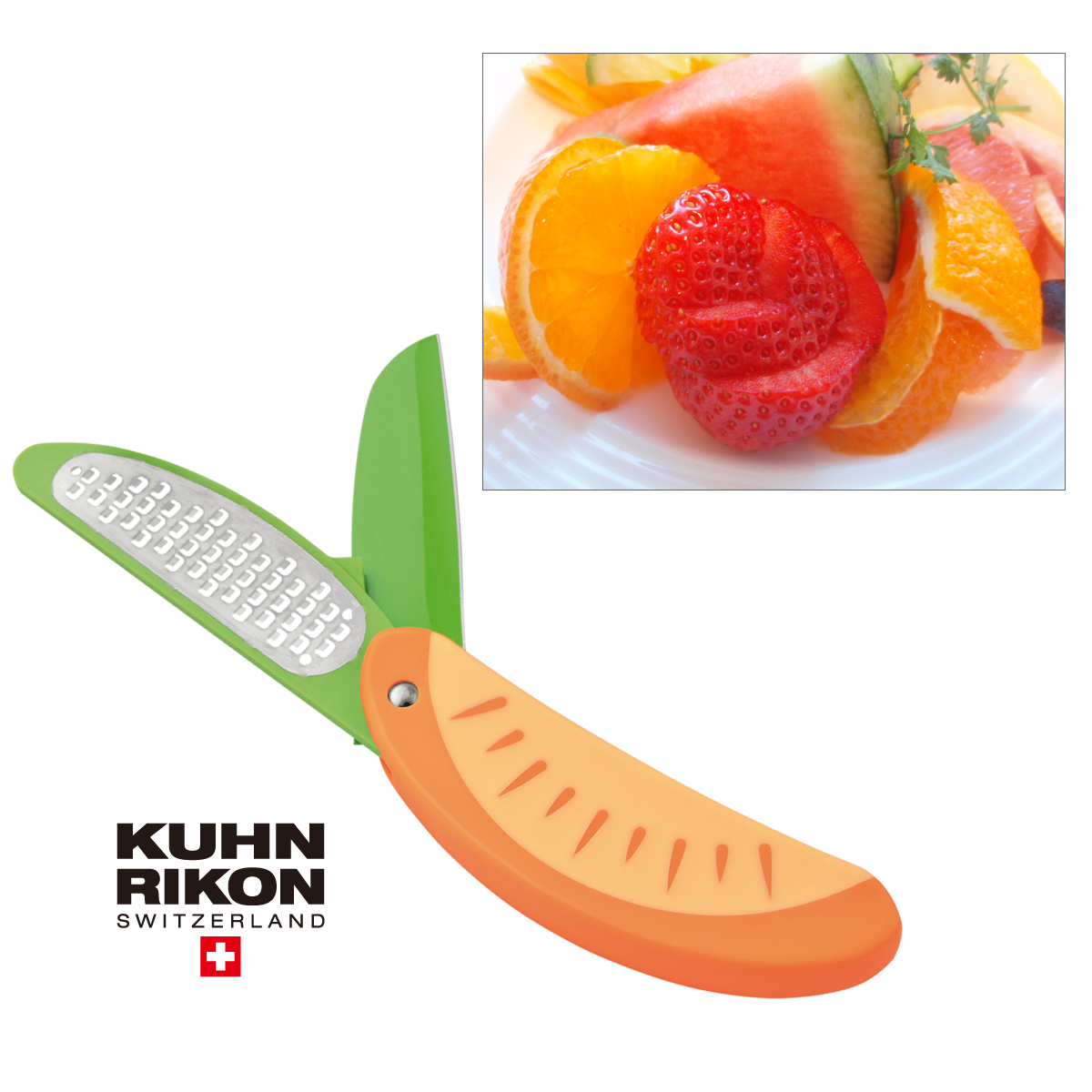 【P10倍♪店内最大20倍】Kuhn Rikon クーン リコン Citrus Knife Orange シトラスナイフ オレンジ 在庫限り画像