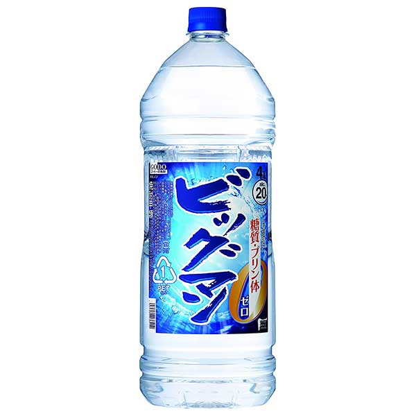 合同 ビッグマン 20度 [PET] 4L 4000ml × 4本[ケース販売]送料無料(本州のみ)[合同酒精 オノエン 焼酎甲類 日本 103841]ギフト プレゼント 贈り物 お祝い 内祝い お返し 誕生日プレゼント 父の日 敬老の日 7,275円
