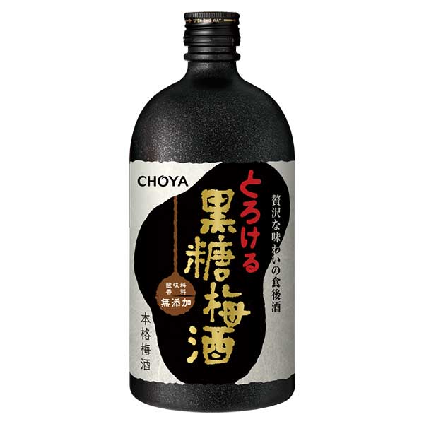 チョーヤ 梅酒 本格 日本 ケース販売 瓶 6本 チョーヤ梅酒 大阪府 黒糖梅酒 リキュール 7ml