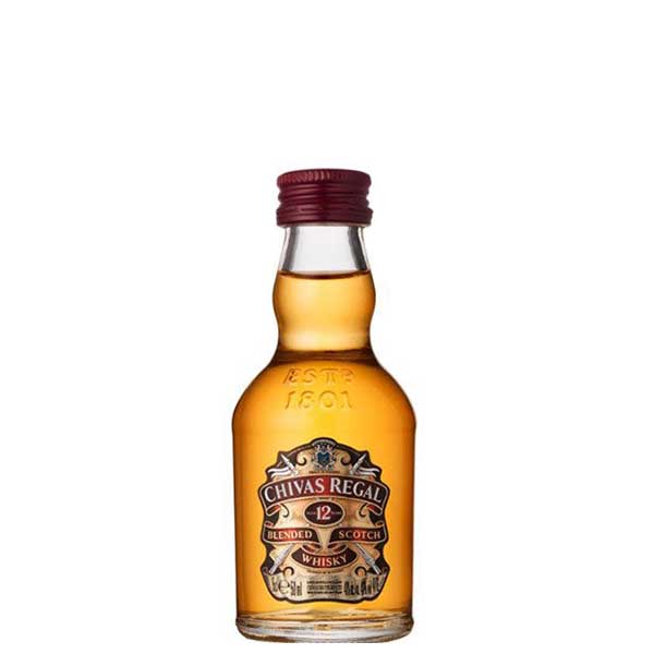 シーバスリーガル12年 40度 50ml × 120本[ケース販売] 送料無料(本州のみ) [ぺルノ イギリス スコットランド スペイサイド ブレンデッド スコッチ ウイスキー]ギフト プレゼント 贈り物 お祝い 内祝い お返し 誕生日プレゼント 父の日 敬老の日