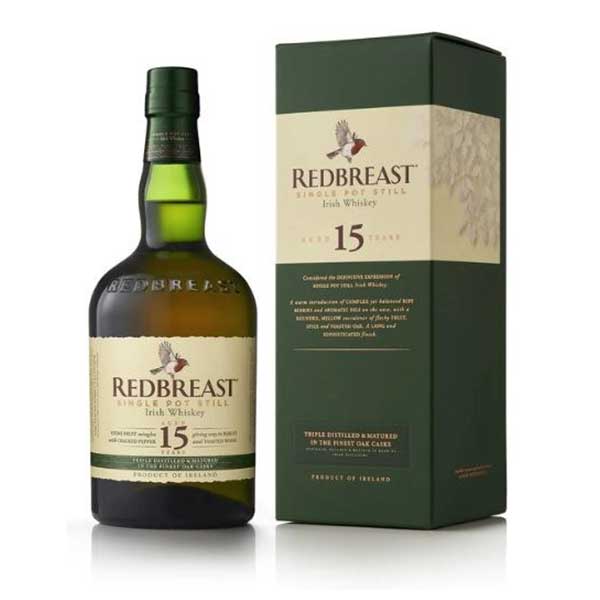 レッドブレスト15年 46度 700ml[ペルノ アイルランド アイリッシュウイスキー]ギフト プレゼント 贈り物 お祝い 内祝い お返し 誕生日プレゼント 父の日 敬老の日