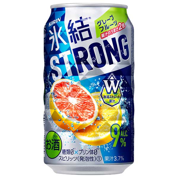 キリン 氷結 ストロング グレープフルーツ [缶] 350ml x 72本[3ケース販売]送料無料(本州のみ)[キリン 缶チューハイ 日本 17445]ギフト プレゼント 贈り物 お祝い 内祝い お返し 誕生日プレゼント 父の日 敬老の日