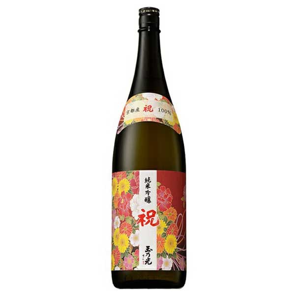 超目玉枠】 玉乃光 純米吟醸 祝１００％ 1.8L 1800ml × 6本 ケース販売 玉乃光酒造 京都府 fucoa.cl