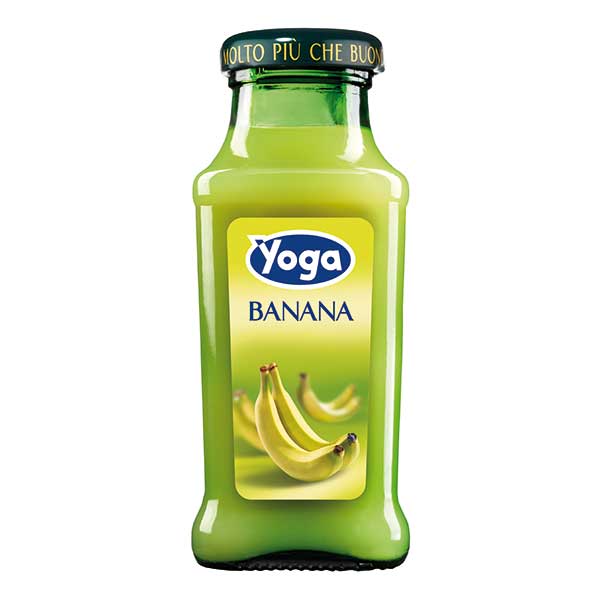 ヨーガ スッコ ディ バナナ [瓶] 200ml × 24本[ケース販売] 送料無料(本州のみ) [モンテ イタリア ジュース 005765]ギフト プレゼント 贈り物 お祝い 内祝い お返し 誕生日プレゼント 父の日 敬老の日