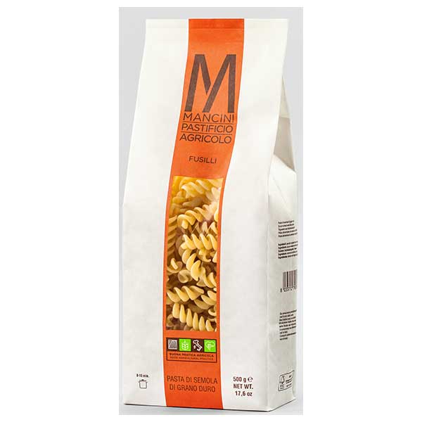 マンチーニ フジッリ [袋] 500g × 12袋[ケース販売][モンテ イタリア パスタ 036103]ギフト プレゼント 贈り物 お祝い 内祝い お返し 誕生日プレゼント 父の日 敬老の日