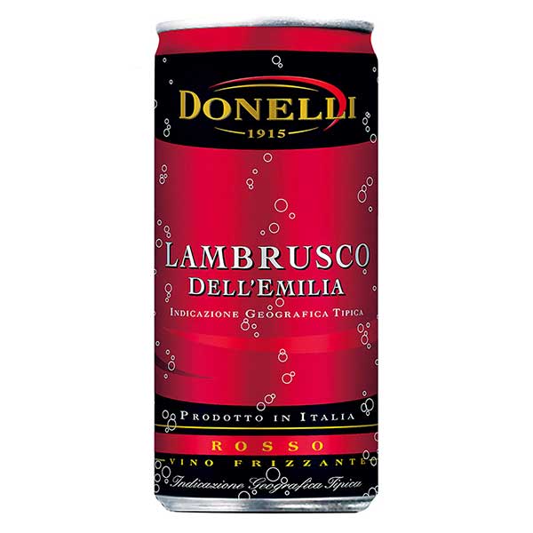ドネリ ランブルスコ デッレミリア ロッソ アマービレ [缶] 200ml × 24本[ケース販売] 送料無料(本州のみ) 当日発送 [モンテ イタリア スパークリングワイン 007203]ギフト プレゼント 贈り物 お祝い 内祝い お返し 誕生日プレゼント 父の日 敬老の日