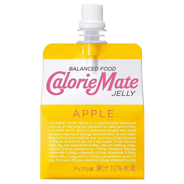大塚製薬 カロリーメイトゼリー アップル [パウチ] 215g × 24本[ケース販売][大塚製薬/飲料]ギフト プレゼント 贈り物 お祝い 内祝い お返し 誕生日プレゼント 父の日 敬老の日
