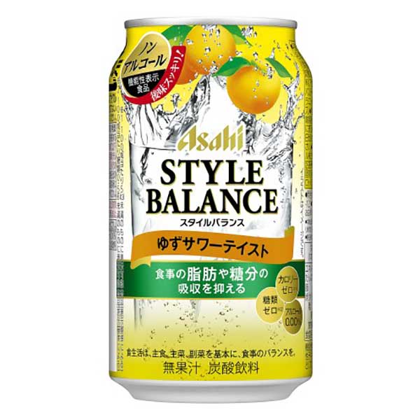 市場 アサヒ 350ml プラスゆずサワーテイスト スタイルバランス 72本 × 3ケース販売 缶