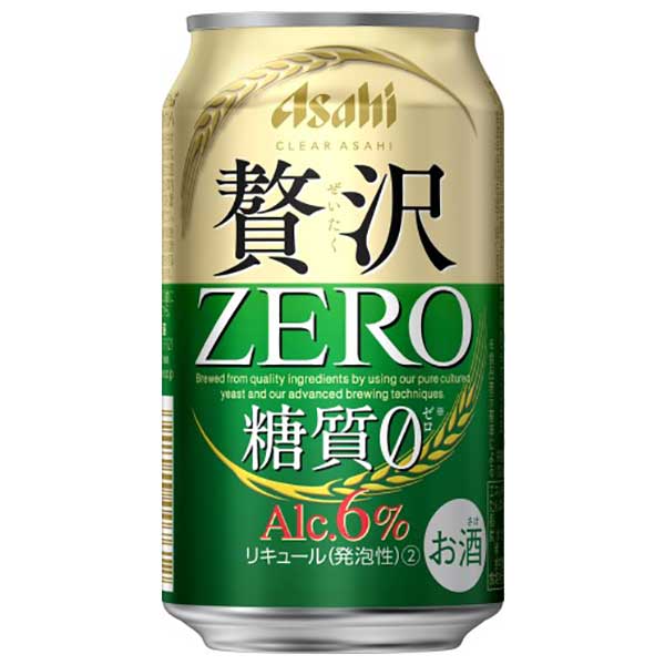 1118円 【レビューで送料無料】 クリアアサヒ 贅沢ゼロ 缶 350ml × 24本 ケース販売 アサヒビール 日本 リキュール 1RY84