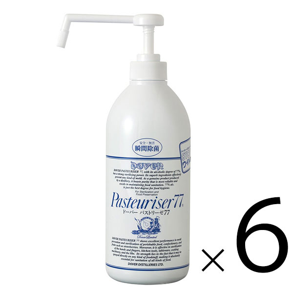 ドーバー パストリーゼ77 ポンプ 800ml×6本[セット販売] 送料無料(本州のみ) [沖縄お届け不可] アルコール消毒液 防菌 消臭 ウィルス 掃除 除菌 抗菌 アルコールスプレー pasteuriser77 当日発送ギフト プレゼント 贈り物 お祝い
