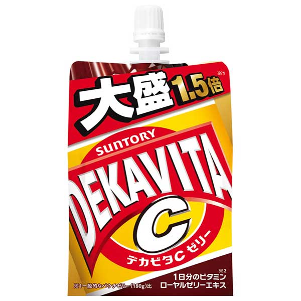 サントリー デカビタＣ ゼリー [パウチ] 270ml x 30本[ケース販売]送料無料(本州のみ)[サントリー SUNTORY 飲料 日本 炭酸飲料 FDVR6]ギフト プレゼント 贈り物 お祝い 内祝い お返し 誕生日プレゼント 父の日 敬老の日