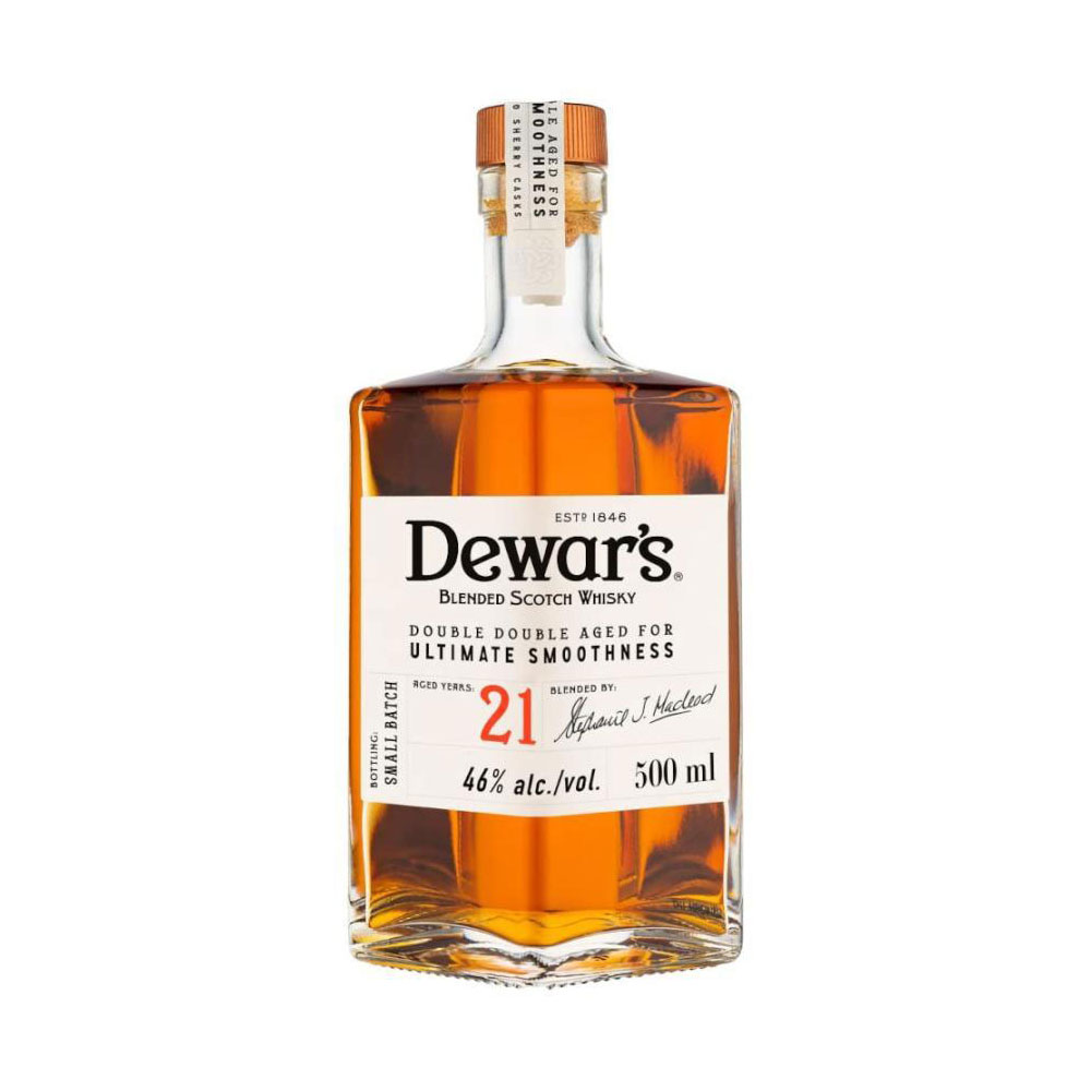 デュワーズ ダブルダブル 21年 46度 500ml x 2本 送料無料(本州のみ) [数量限定 バカルディ ブレンデッドウイスキー スコッチ ウイスキー スコットランド 1M20]ギフト プレゼント 贈り物 お祝い 内祝い お返し 誕生日プレゼント 父の日 敬老の日