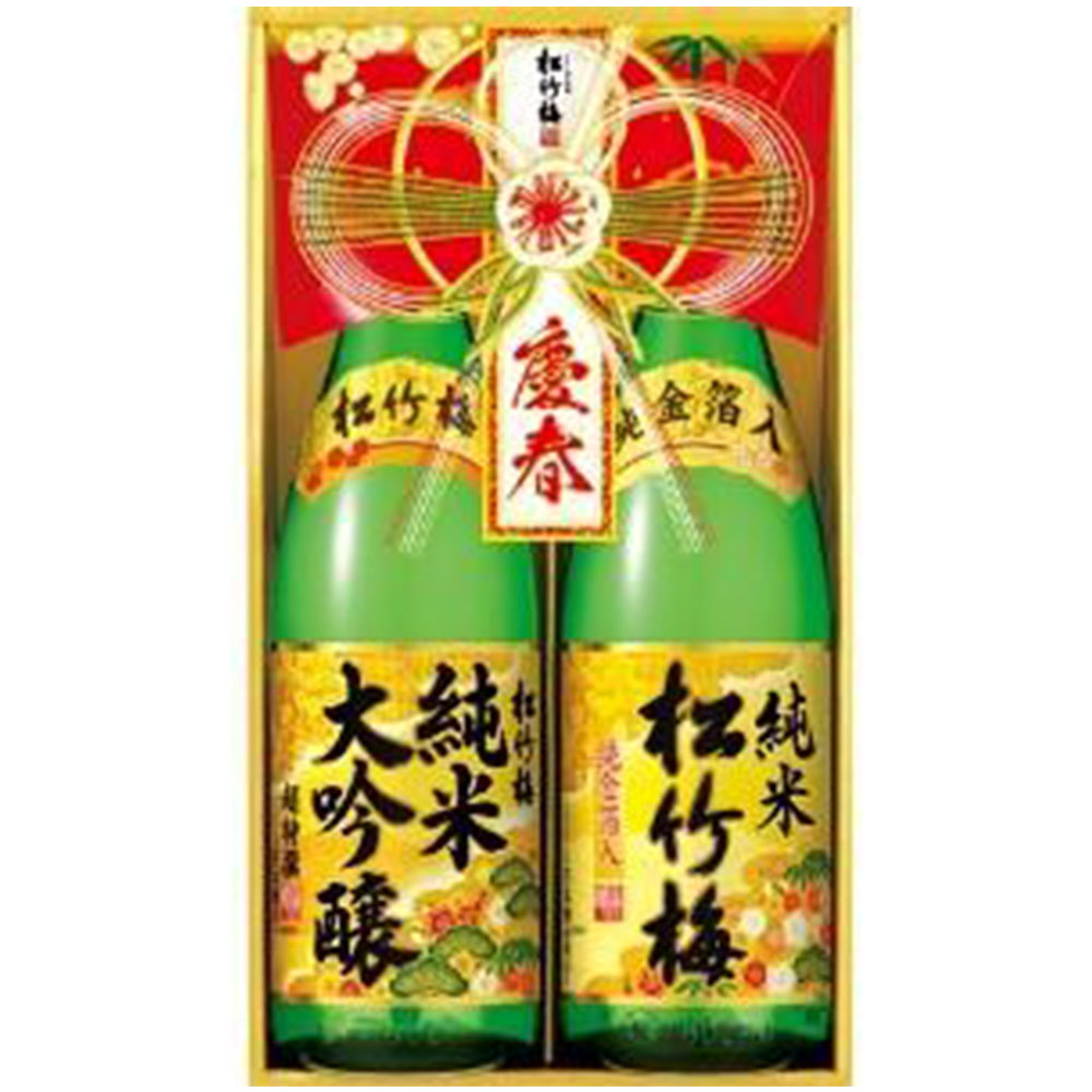 【楽天市場】宝 松竹梅 純米大吟醸・金箔純米 2本セット JD-RK 1.8L × 2本 × 3セット[ケース販売][宝酒造 Takara ...