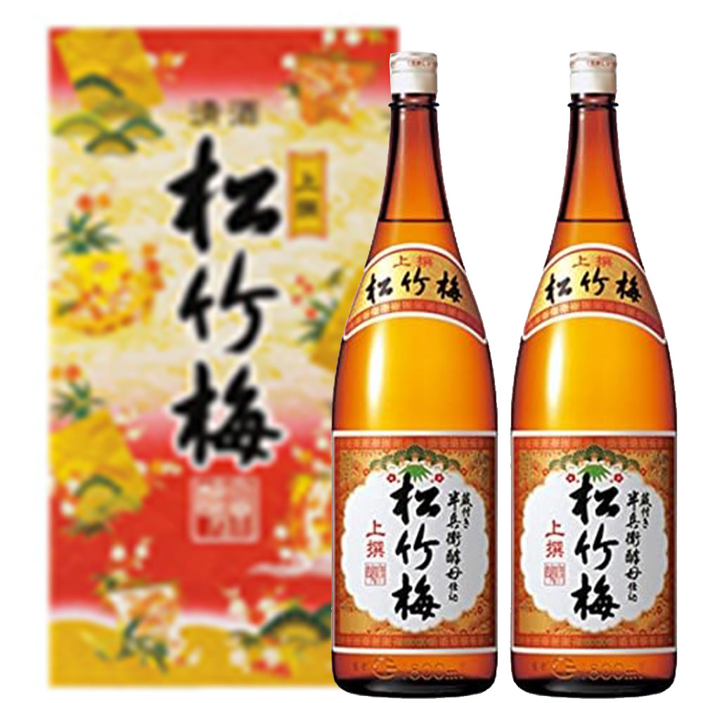 【大特価】上撰　松竹梅1800ml  6本セット Amazon.co.jp: 【よろこびの清酒】【贈り物/ギフト】上撰 松竹梅