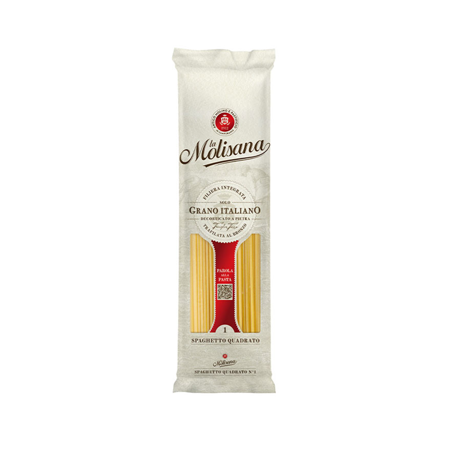 ラ モリサーナ スパゲット クアドラート キタッラ ブロンズ No.1 500g x 24個[ケース販売] 送料無料(本州のみ) [モンテ イタリア パスタ 35205]ギフト プレゼント 贈り物 お祝い 内祝い お返し 誕生日プレゼント 父の日 敬老の日