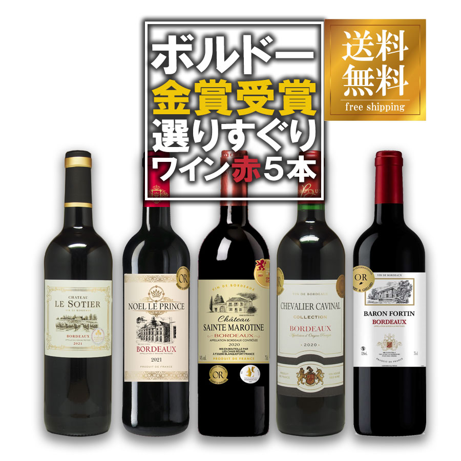 フランス産赤ワインセット（6本）その他5本（合計11本） 金賞＆高評価90点以上の赤ワイン5本セット 送料無料 赤ワイン