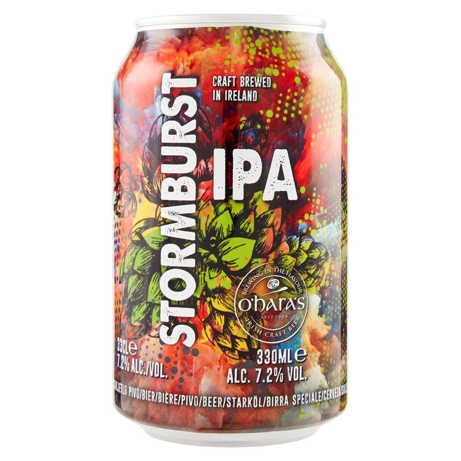 オハラズ ストームバーストIPA [缶] 330ml x 24本[ケース販売] 送料無料(本州のみ) [IPU アイルランド ビール]ギフト プレゼント 贈り物 お祝い 内祝い お返し 誕生日プレゼント 父の日 敬老の日｜ハードリカー　店