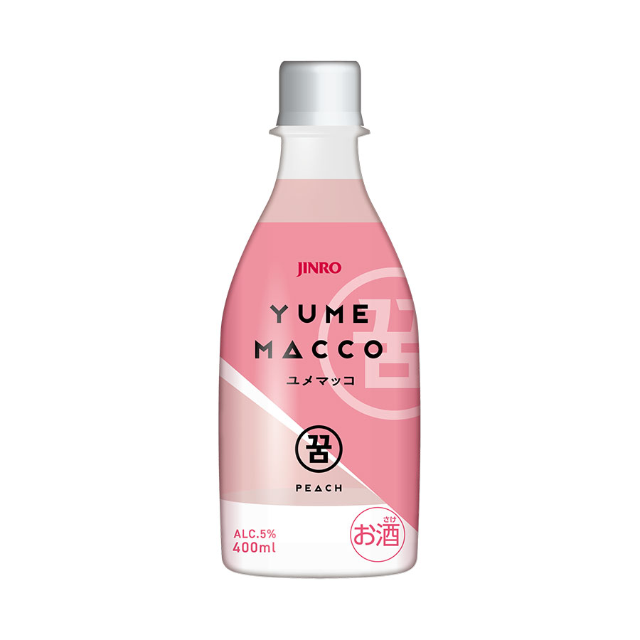 眞露 JINRO ジンロ ユメマッコ ピーチ 5度 [ペット] 400ml × 20本[ケース販売] 送料無料(本州のみ)[眞露 JINRO ジンロ 韓国 リキュール]ギフト プレゼント 贈り物 お祝い 内祝い お返し 誕生日プレゼント 父の日 敬老の日