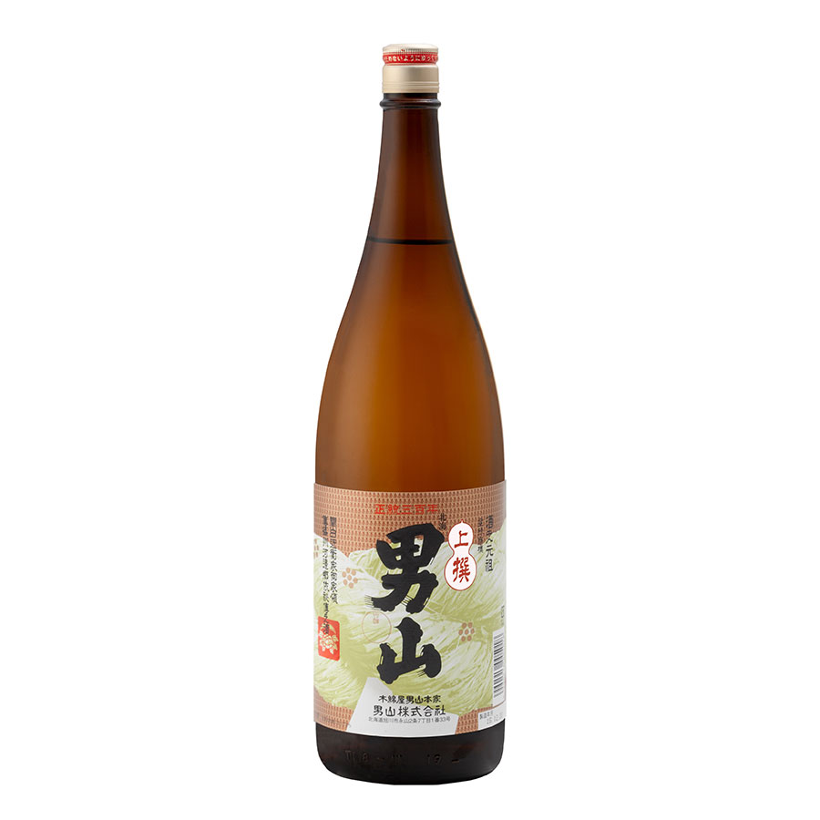 男山 上撰 1.8L 1800ml x 2本 送料無料(本州のみ) [男山 北海道日本酒 清酒 OKN]ギフト プレゼント 贈り物 お祝い 内祝い お返し 誕生日プレゼント 父の日 敬老の日