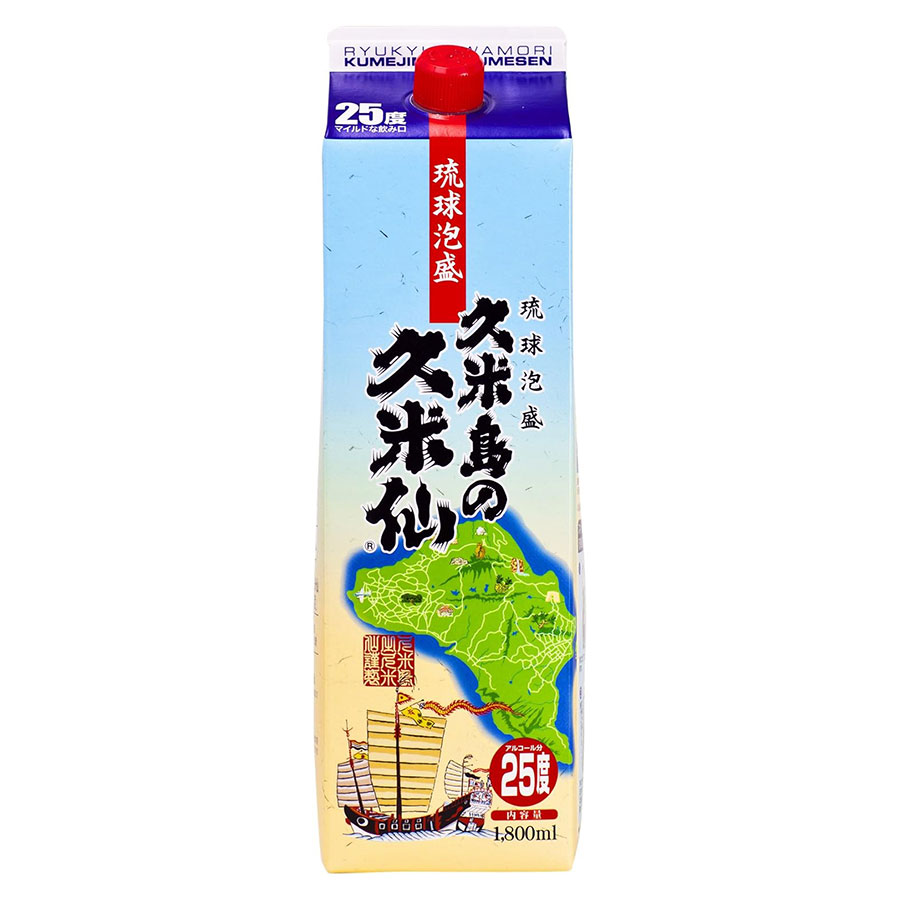 久米島の久米仙 25度 [パック] 1.8L 1800ml × 6本[ケース販売] 送料無料(本州のみ) [久米島の久米仙 泡盛 焼酎 日本 沖縄]ギフト プレゼント 贈り物 お祝い 内祝い お返し 誕生日プレゼント 父の日 敬老の日 9,425円