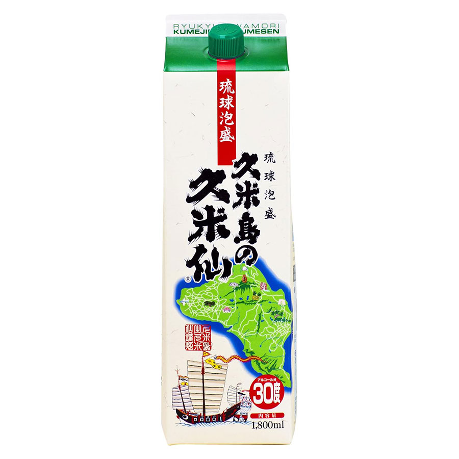 久米島の久米仙 30度 [パック] 1.8L 1800ml &times; 6本[ケース販売] 送料無料(本州のみ) [久米島の久米仙 泡盛 焼酎 日本 沖縄]ギフト プレゼント 贈り物 お祝い 内祝い お返し 誕生日プレゼント 父の日 敬老の日｜ハードリカー　店