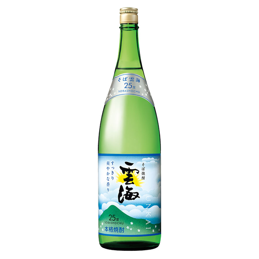 本格そば焼酎 雲海 1．8リットル ６本セット Amazon.co.jp: 雲海酒造 本格そば焼酎 雲海 20度 1800ml(1.8L