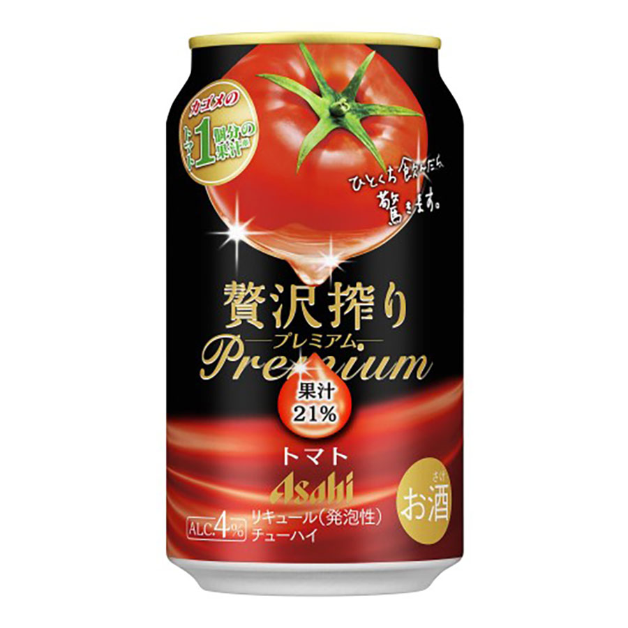アサヒ 贅沢搾り プレミアムトマト 4度 [缶] 350ml x 72本[3ケース販売] 送料無料(本州のみ) [アサヒビール 日本 チューハイ 缶カクテル 1R7V9]