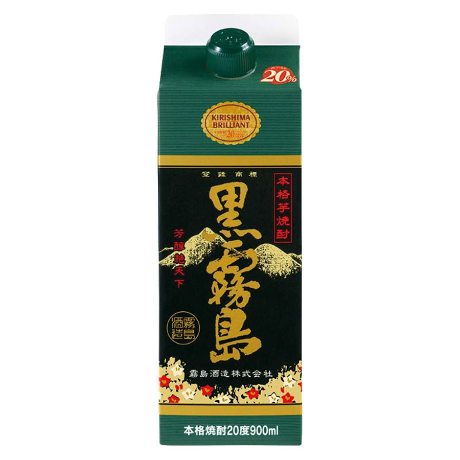 楽天市場】本格 芋 焼酎 黒霧島 25% 900ml 霧島酒造 箱なし 芋焼酎