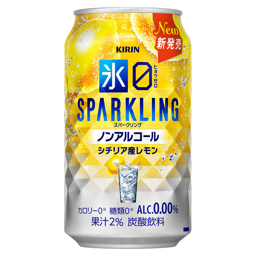 キリン 氷ゼロ スパークリング シチリア産レモン [缶] 350ml x 72本[3ケース販売] 送料無料(本州のみ) [キリンビール ノンアルコールビール 飲料 22911]