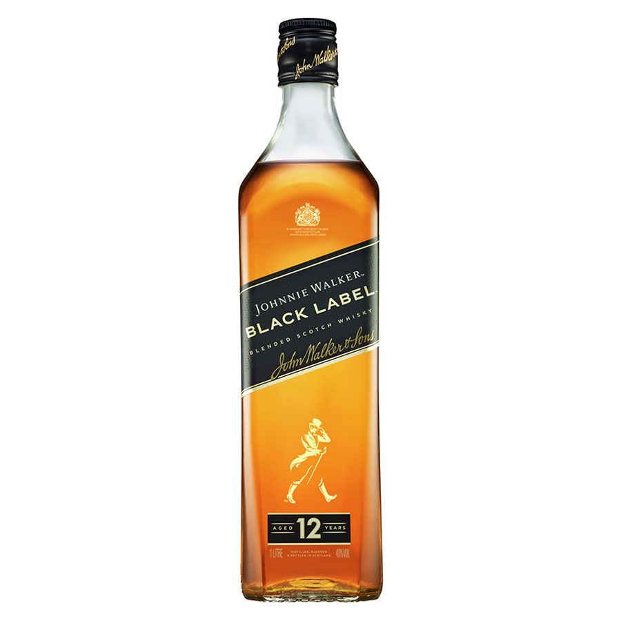 ジョニーウォーカー ブラックラベル 12年 40度 1L 1000ml x 12本[ケース販売] 送料無料(本州のみ) [キリンビール スコッチウイスキー スコットランド 424145]