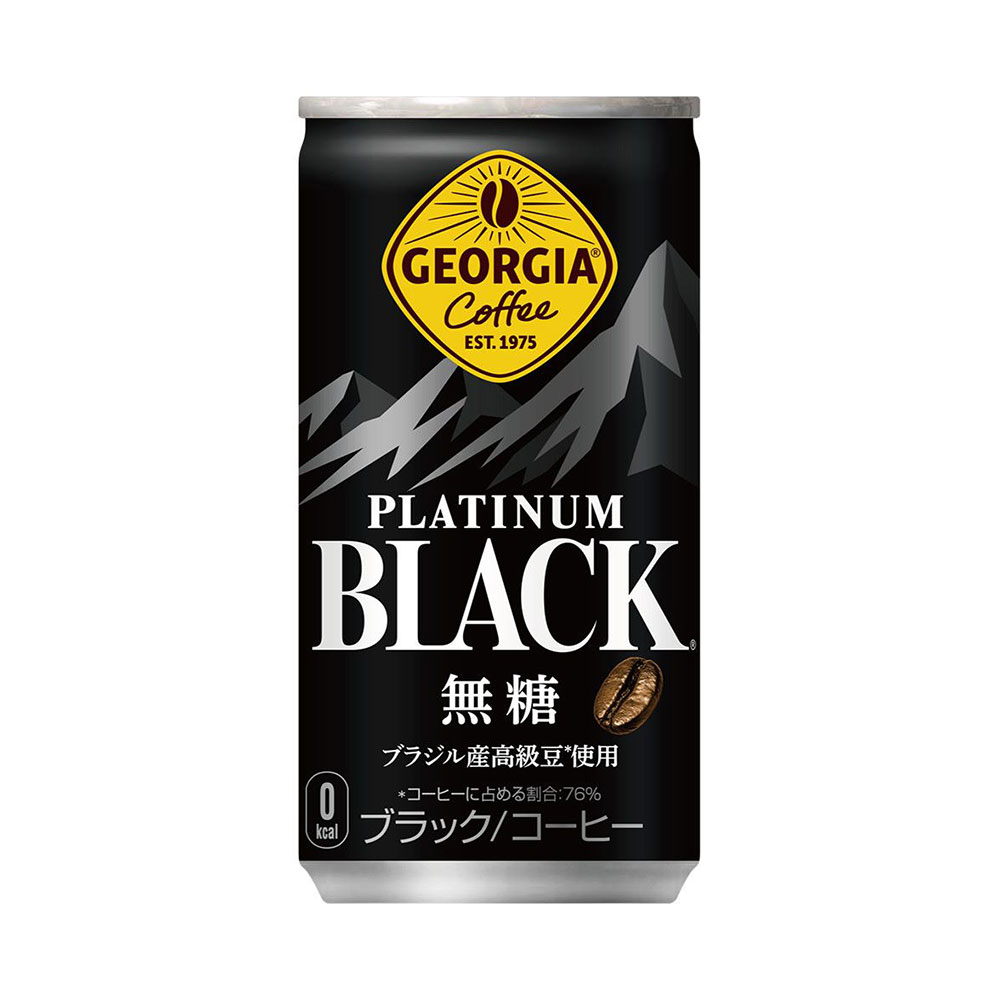 ジョージア プラチナム ブラック [缶] 185g x 90本[3ケース販売] 送料無料(本州のみ) [コカコーラ 飲料 コーヒー 日本 54531]｜ハードリカー　店
