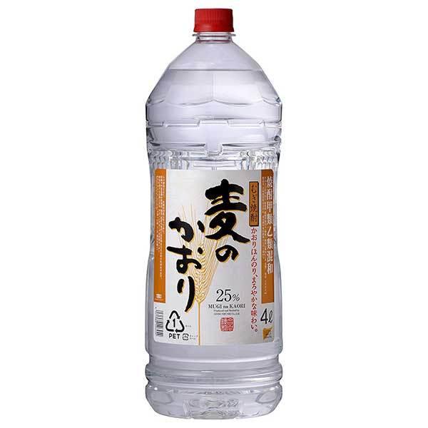 合同 麦のかおり 25度 PET 4L 4000ml x 4本 ケース販売 送料無料 本州のみ 合同酒精 焼酎甲類乙類混和 136424｜ハードリカー　店