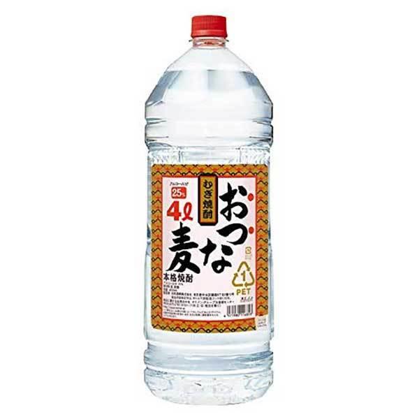 合同 本格むぎ焼酎 おつな麦 25度 PET 4L 4000ml x 4本 ケース販売 送料無料 本州のみ 合同酒精 焼酎乙類 102949｜ハードリカー　店 11,473円