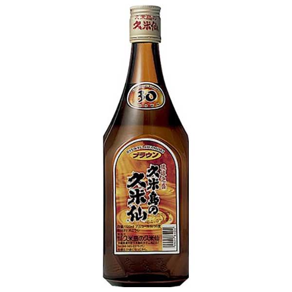 久米島の久米仙ブラウン 30度 720ml × 12本 [ケース販売][久米島の久米仙 泡盛 焼酎 日本 沖縄] 送料無料(本州のみ)ギフト プレゼント 贈り物 お祝い 内祝い お返し 誕生日プレゼント 父の日 敬老の日
